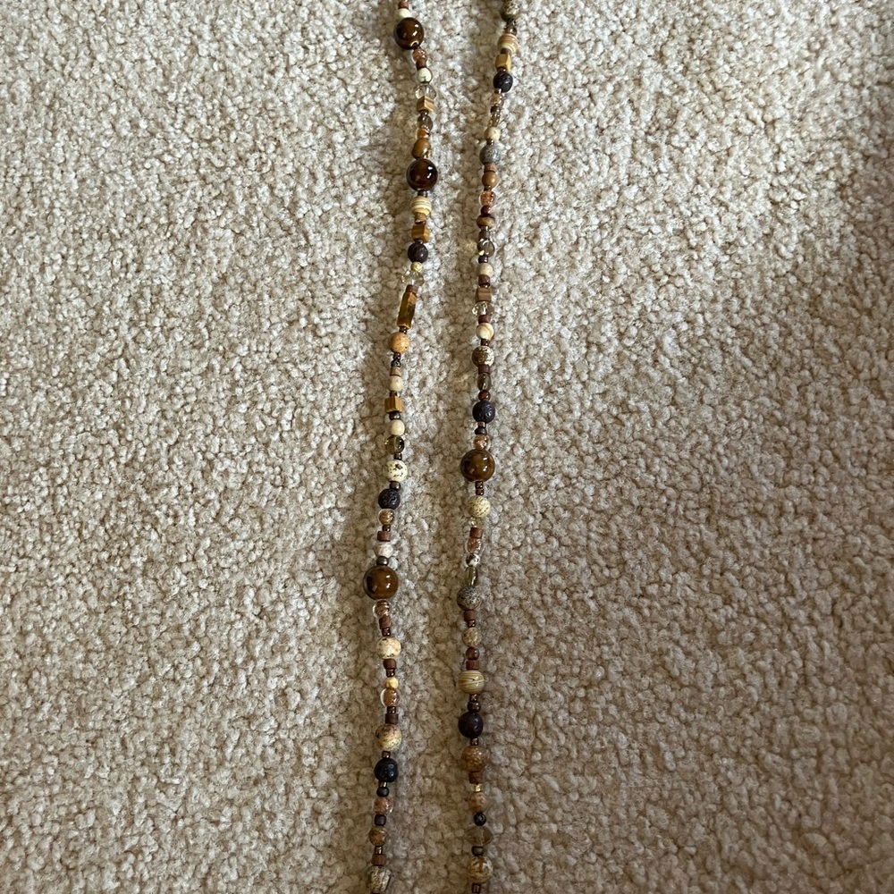 Handmade natural and crystal beads Necklace